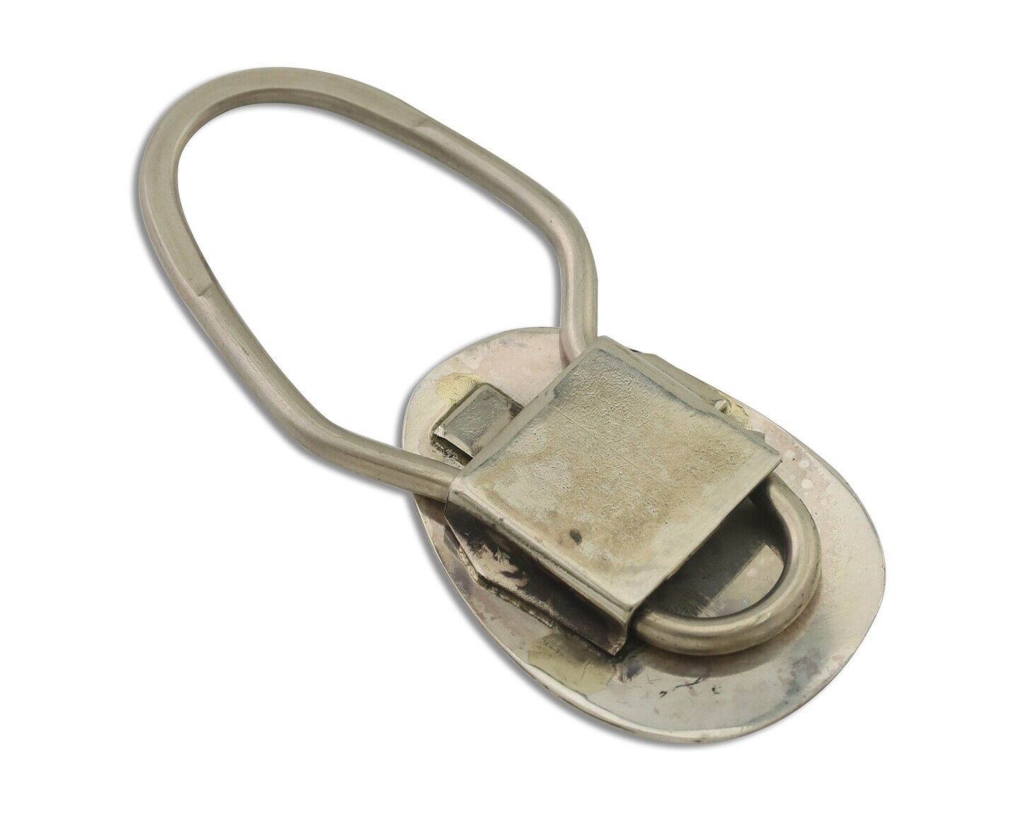 Navajo Hand Stamped Key Chain .925 Silver Handmade Native American Artist C.80's