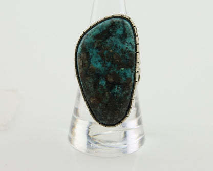 Navajo Ring 925 Silver Natural Turquoise Native American Artist C.80's