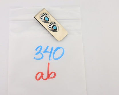 Navajo Claw Money Clip Handmade .925 Silver & .999 Nickle Native Artist C.80's