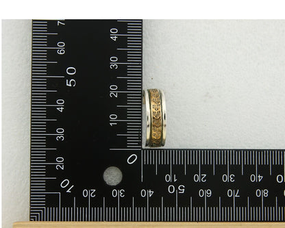 Navajo Hoop Earrings 925 Silver & Gold Artist Signed Randall Endito C.80's