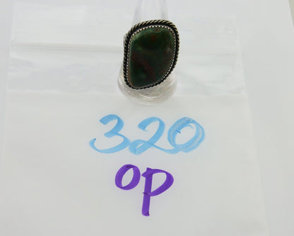 Navajo Handmade Ring 925 Silver Manassas Turquoise Native Artist C.80's
