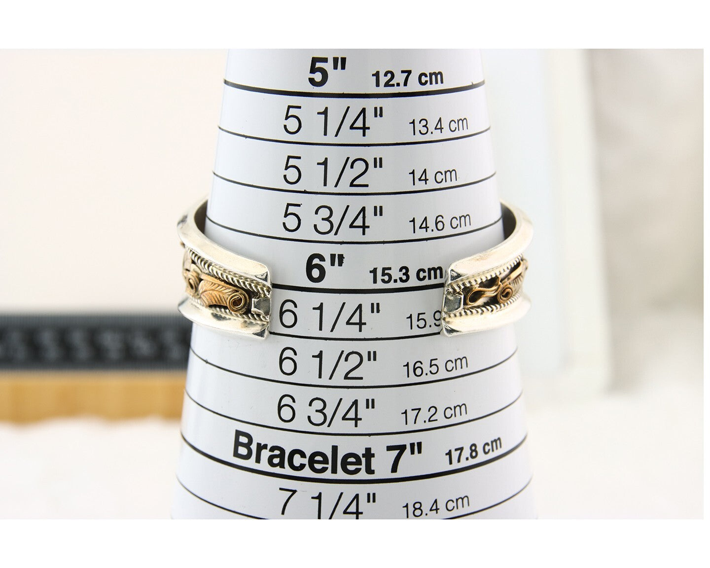 Navajo Bracelet 925 Silver & 12k Yellow Gold Filled Signed Justin Morris C.80's