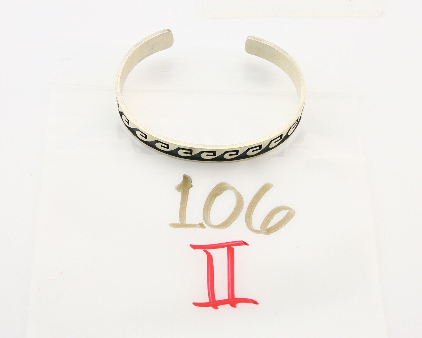 Hopi Bracelet 925 Silver Handmade Signed Darren Seweyestewa C.80's