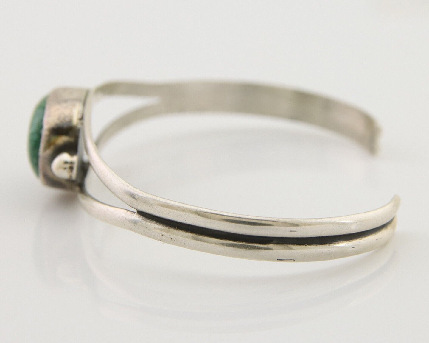 Navajo Natural Southwest Turquoise Bracelet 925 Silver Artist Native American