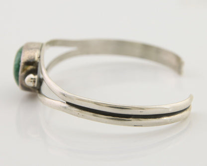 Navajo Natural Southwest Turquoise Bracelet 925 Silver Artist Native American