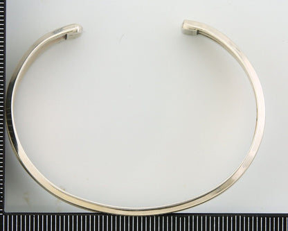 Navajo Bracelet 925 Silver & 12K Gold Cuff Artist Signed TAHE C.80's