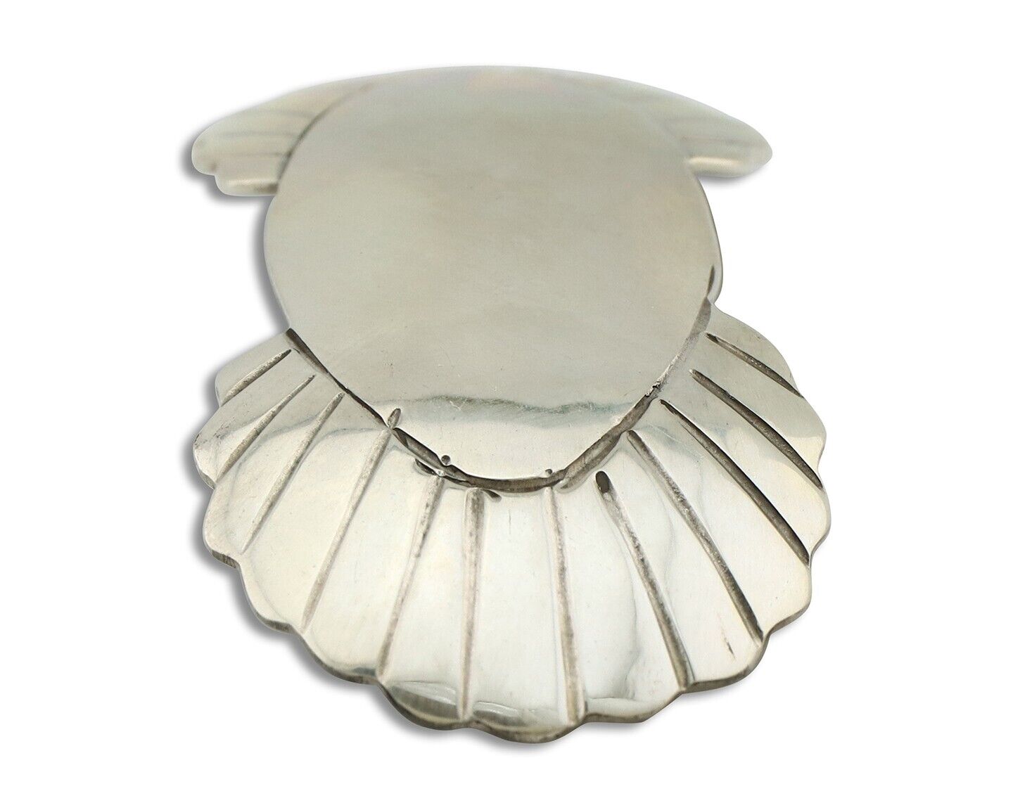 Women's Navajo Hair Clip Hand Stamped 925 Silver Artist Signed C Montoya C.80's