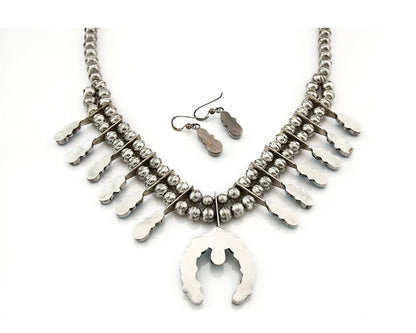 Navajo Squash Necklace Natural Turquoise Vintage Handmade Native Artist C.80's