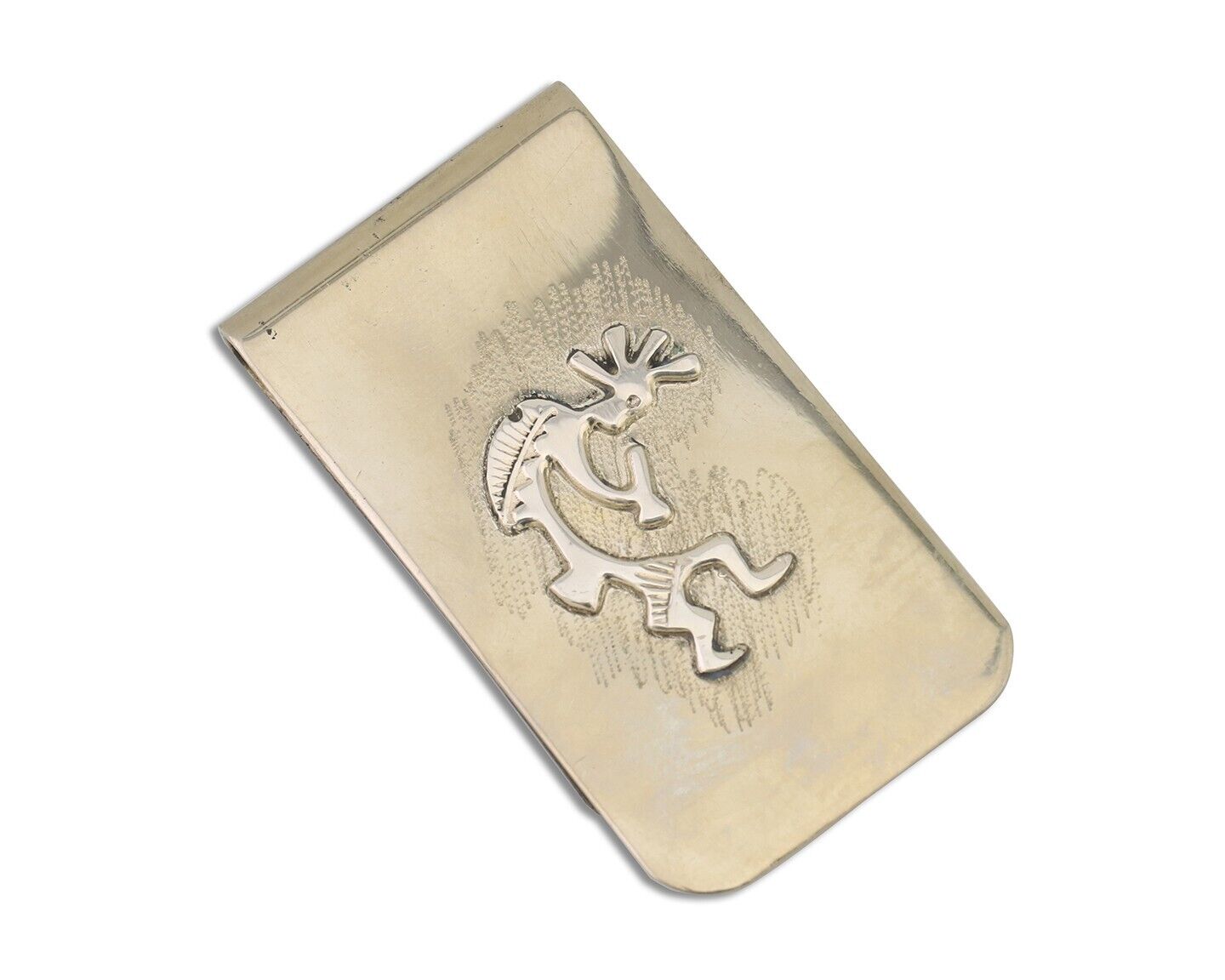 Navajo Kokopelli Money Clip Handmade .925 Silver & .999 Nickle C.80's