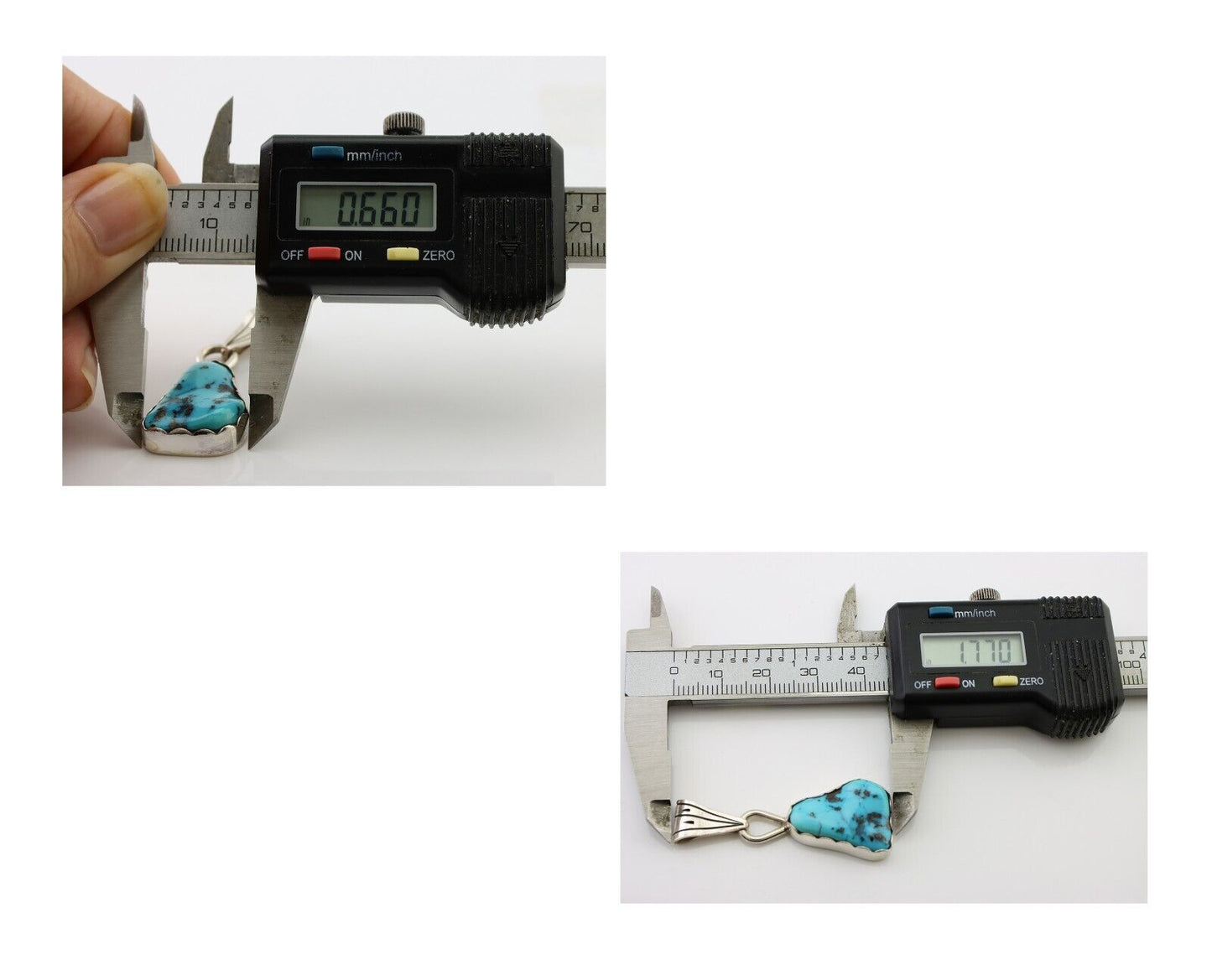 Navajo Necklace Pendant 925 Silver Turquoise Artist Tony Guerro C.80's