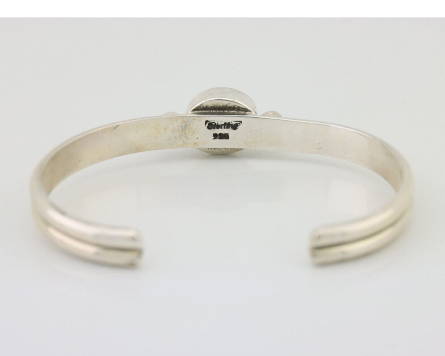 Navajo Cuff Bracelet 925 Silver Natural Blue Turquoise Native American C.80's