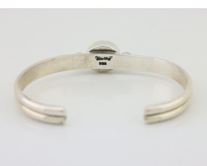 Navajo Cuff Bracelet 925 Silver Natural Blue Turquoise Native American C.80's