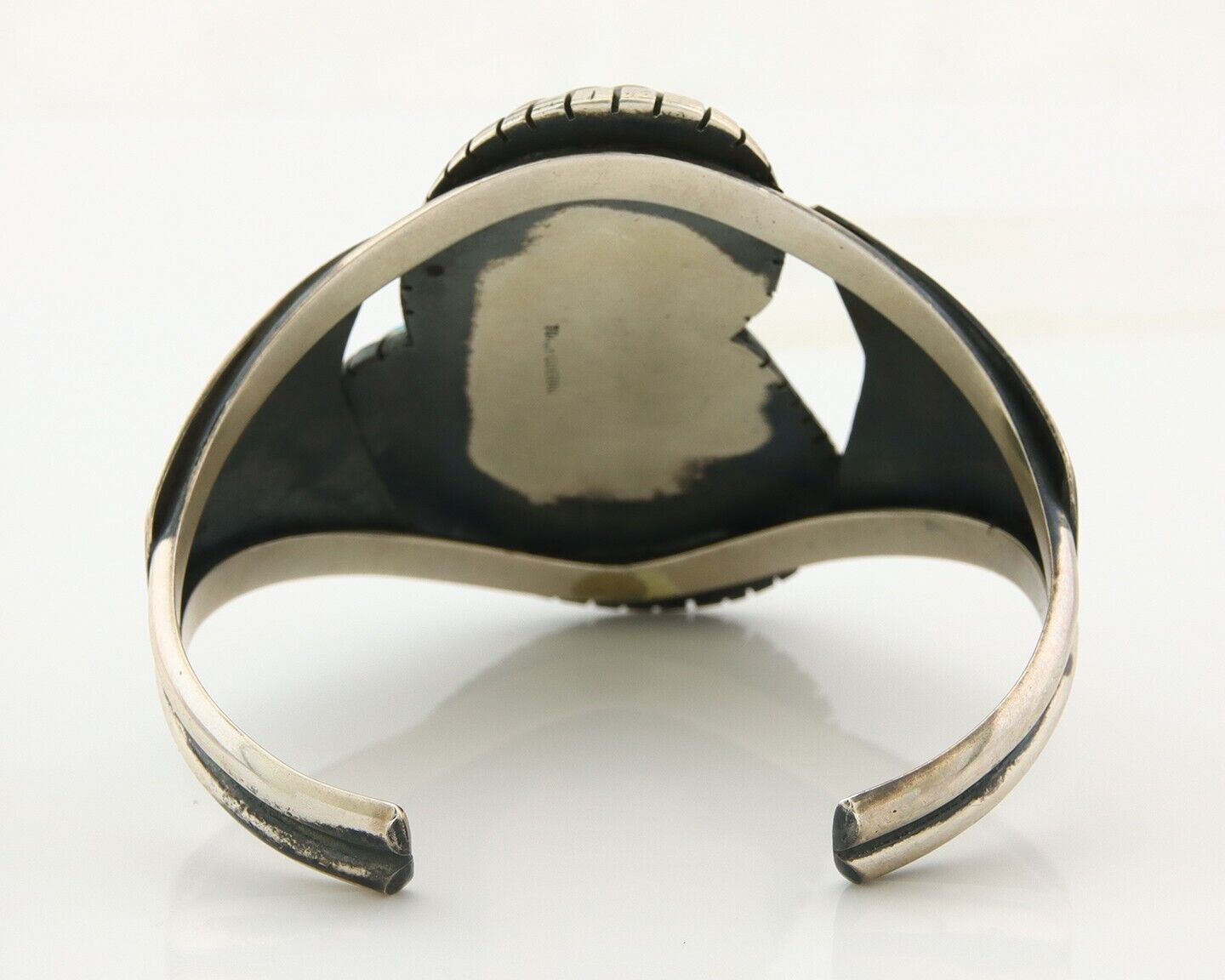 Navajo Bracelet 925 Silver Natural Bisbee Turquoise Cuff Signed Tony Guerro C80s