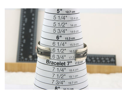 Navajo Bracelet 925 Silver Coral & Turquoise Cuff Signed E C.80's