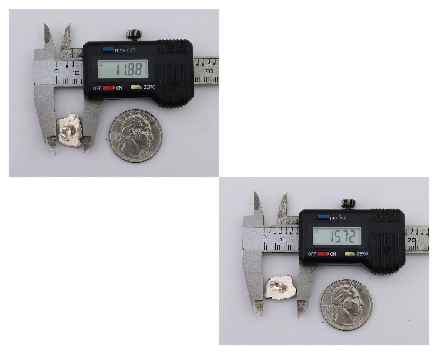 Navajo Handmade Earrings 925 Silver Natural Turquoise Native American Artist 80s