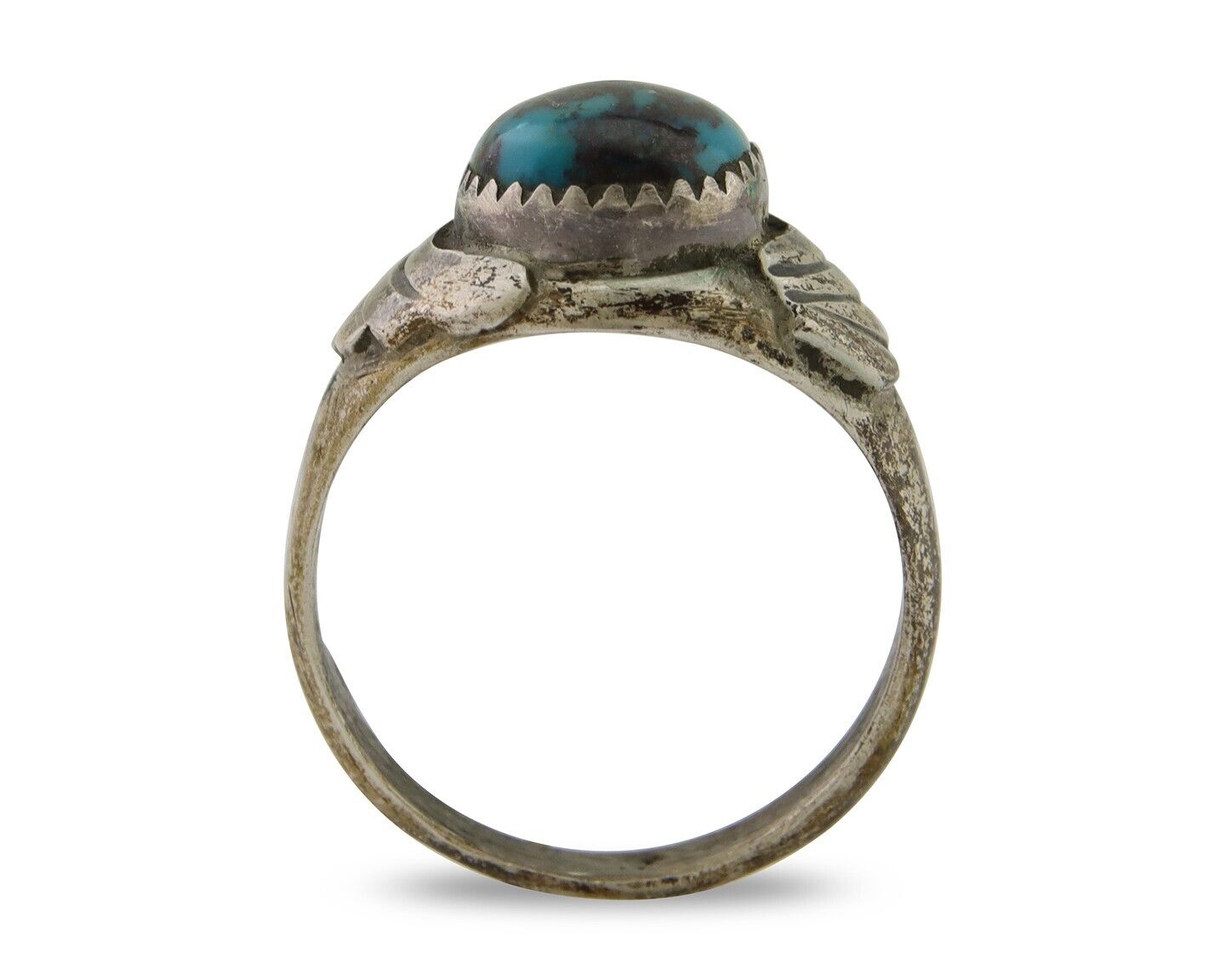 Navajo Ring 925 Silver Turquoise Turpen's Pawn Vault Artist Native C.80's
