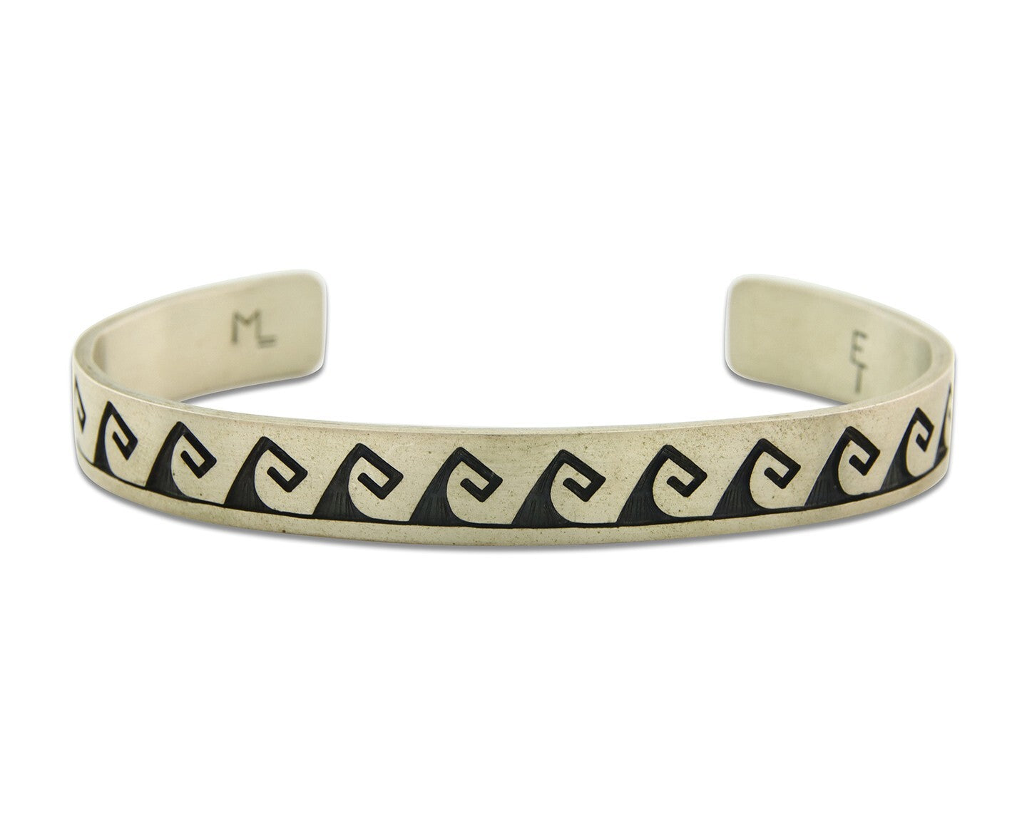 Vintage Hopi Bracelet 925 Silver Signed Effie Tawahongva & ML Authentic