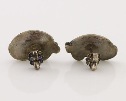 Navajo Earrings 925 Silver Natural Turquoise Native American Artist C.80's