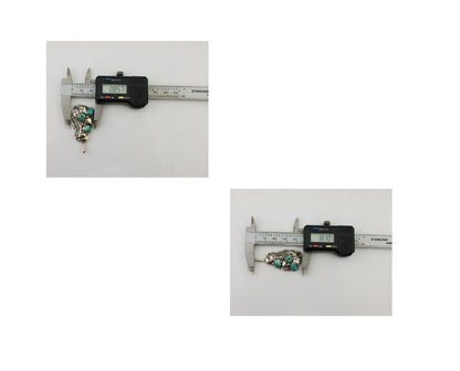 Navajo Pendant 925 Silver Natural Bisbee Turquoise Signed Tom Willeto C.80's