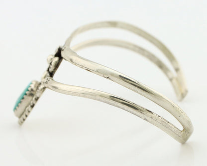 Navajo Bracelet 925 Silver Kingman Turquoise Artist Native American C.80's