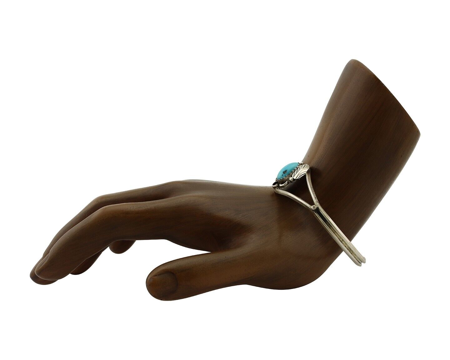 Navajo Handmade Bracelet 925 Silver Natural Blue Turquoise Native American C80s