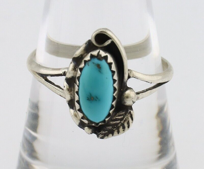 Navajo Ring 925 Silver Turquoise Artist Signed SkyStone Creations C.80's