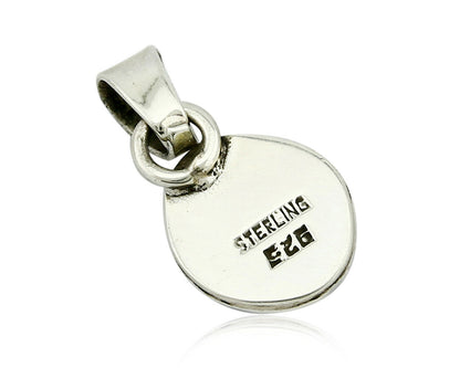Navajo Hand Stamped Natural Mined MOP in .925 SOLID Silver Pendant