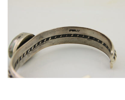 Navajo Natural Southwest Turquoise Bracelet 925 Silver Artist Native American
