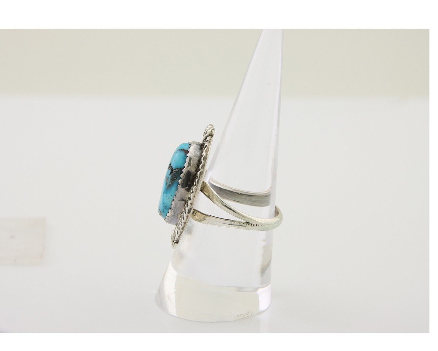 Navajo Handmade Ring 925 Silver Turquoise Native American Artist C.80's