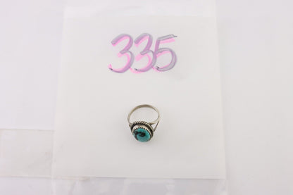Navajo Handmade Ring 925 Silver Turquoise Native American Artist C.80's
