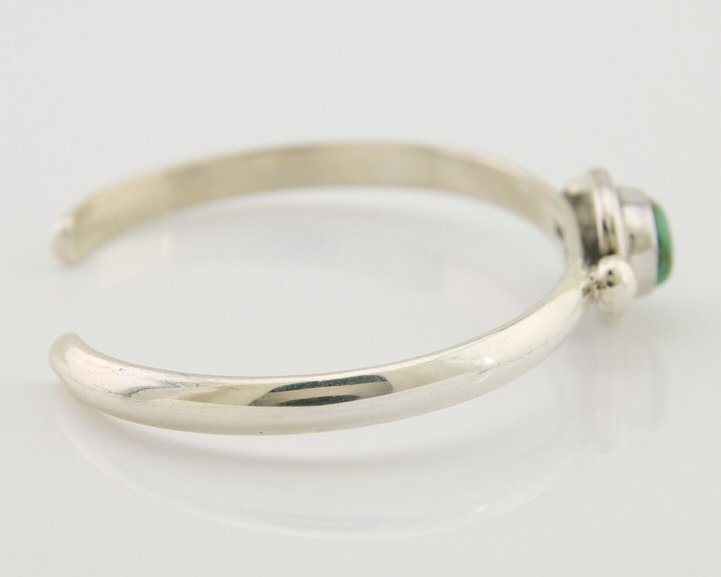 Navajo Kingman Turquoise Bracelet 925 Silver Artist Native American C.80's