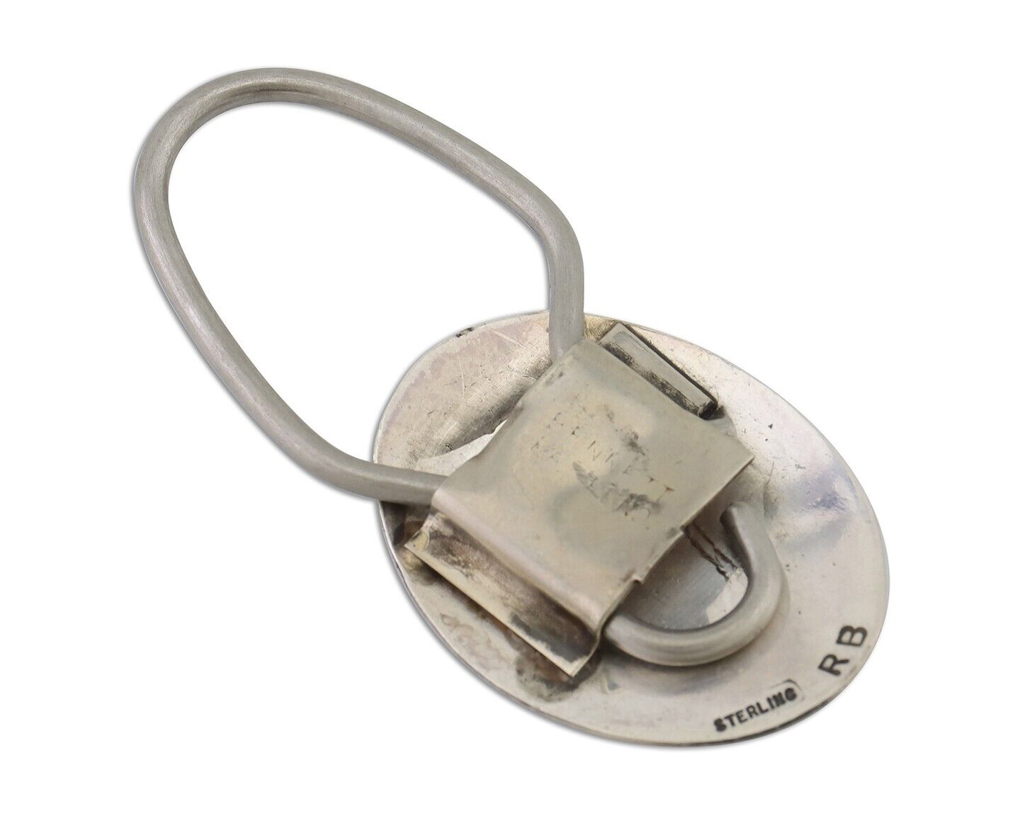 Navajo Kokopelli Key Chain .925 Silver Handmade Artist Signed Richard Begay C80s