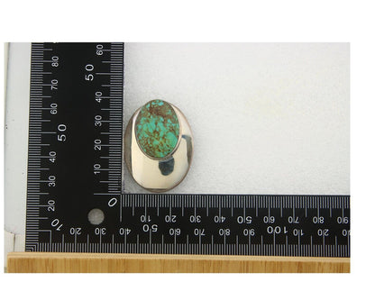 Navajo Earrings 925 Silver Handmade Natural Turquoise Native Artist C.80's