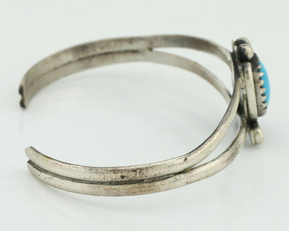 Navajo Slave Bracelet 925 Silver Arizona Turquoise Native American Artist C.80's