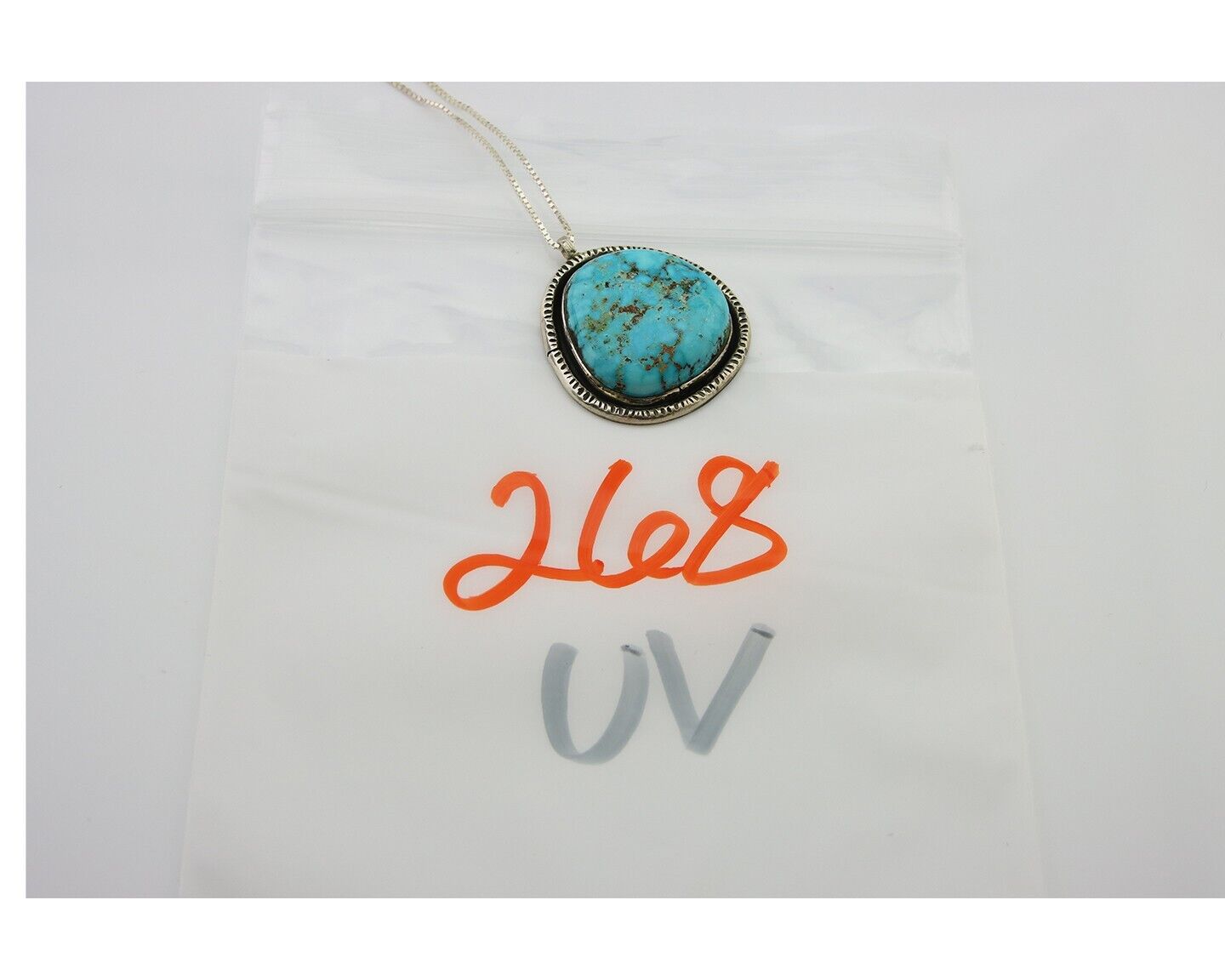 Navajo Necklace 925 Silver Natural Turquoise Artist Signed Yazzie C.80's