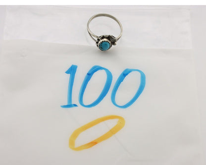 Navajo Ring 925 Silver Turquoise Artist Signed SkyStone Creations C.80's