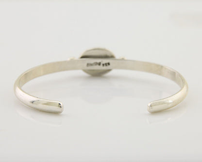 Navajo Kingman Turquoise Bracelet 925 Silver Artist Native American C.80's