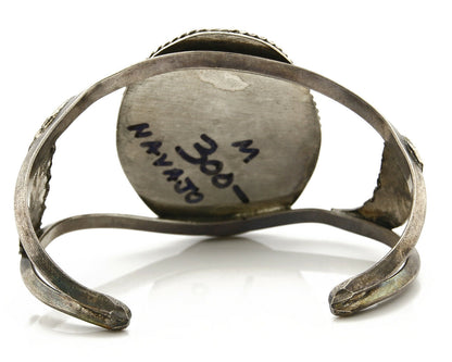 Navajo Natural Gemstone Bracelet 925 Silver Artist Native American Inlaid C.1975