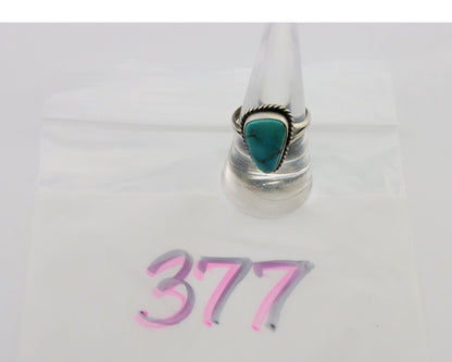 Navajo Handmade Ring 925 Silver Turquoise Native American Artist C.80's