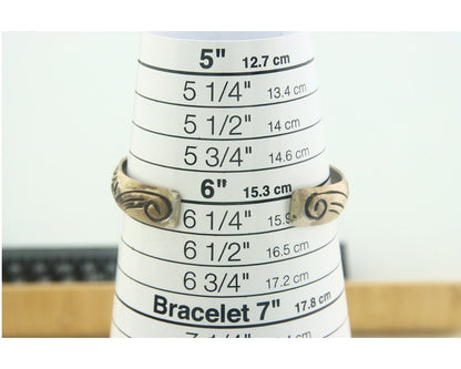 Navajo Bracelet 925 Silver Inlaid Turquoise Coral Artist Signed Stanley Bain C80