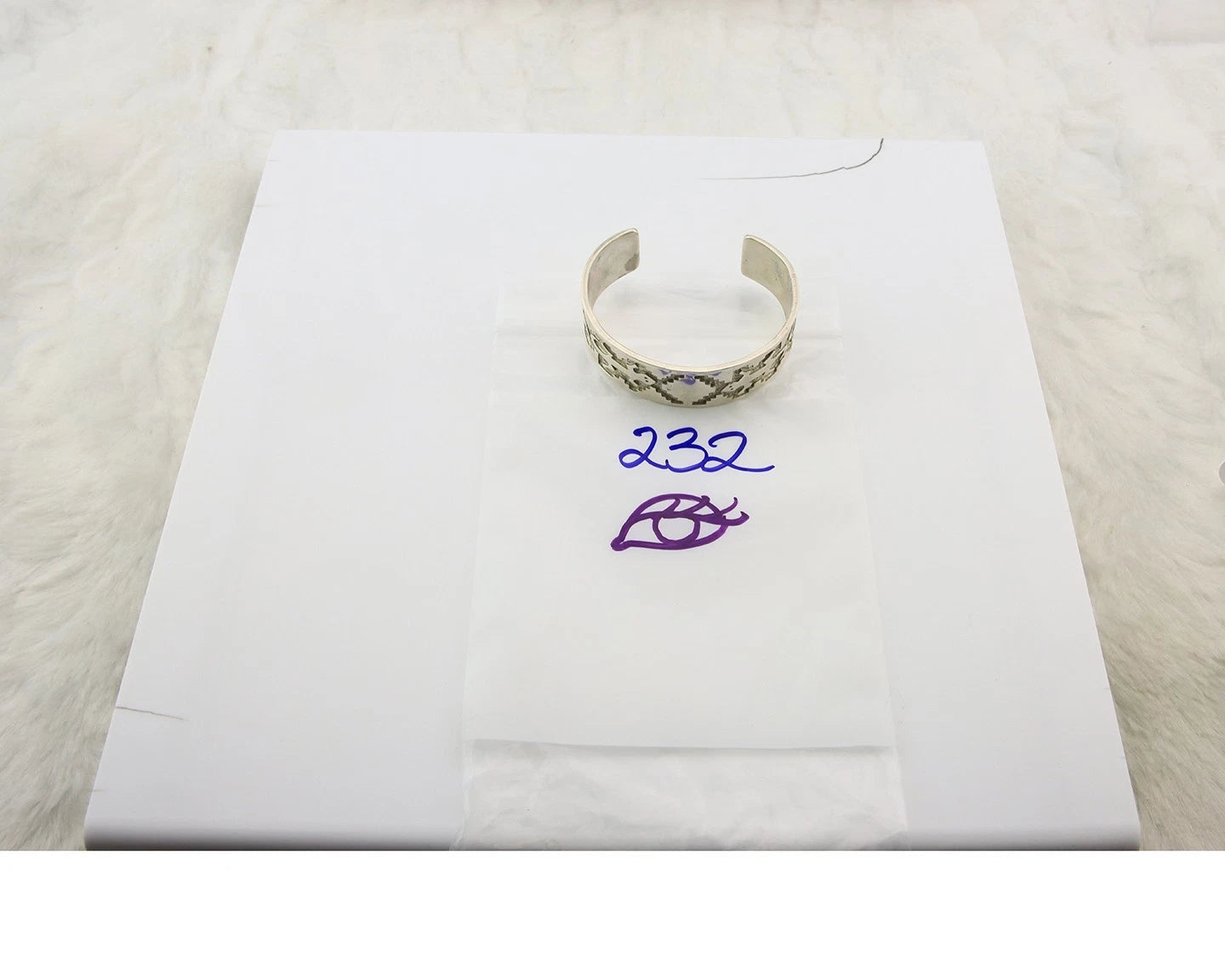 Navajo Cuff Bracelet Sterling Silver Signed Jackson Vintage Heavy Hand Stamped