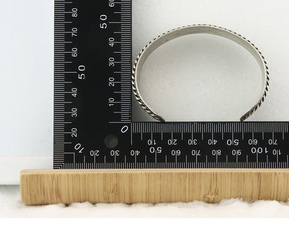 Vintage Navajo Bracelet 925 Silver Handmade Authentic Signed Bell Trading