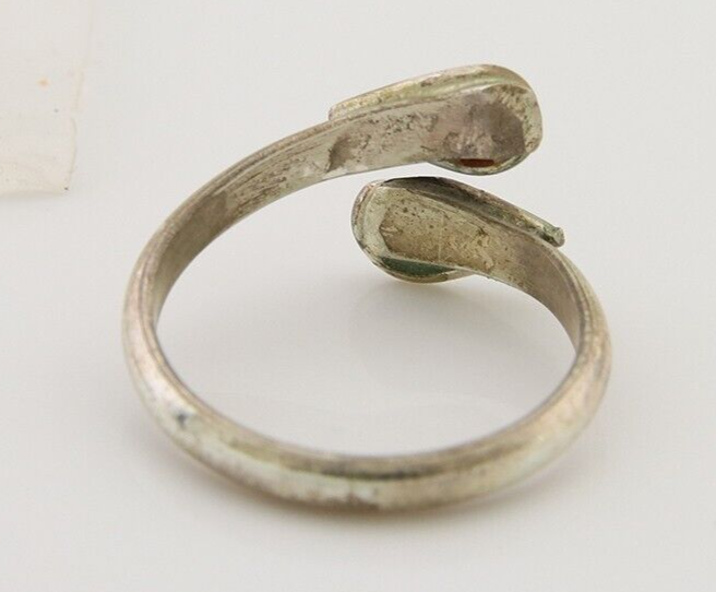 Navajo Handmade Ring 925 Silver Turquoise & Coral Native Artist C.80's