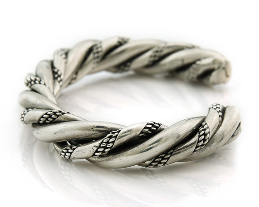Navajo Cuff Bracelet 925 Sterling Silver Vintage Handmade Signed D Zachary