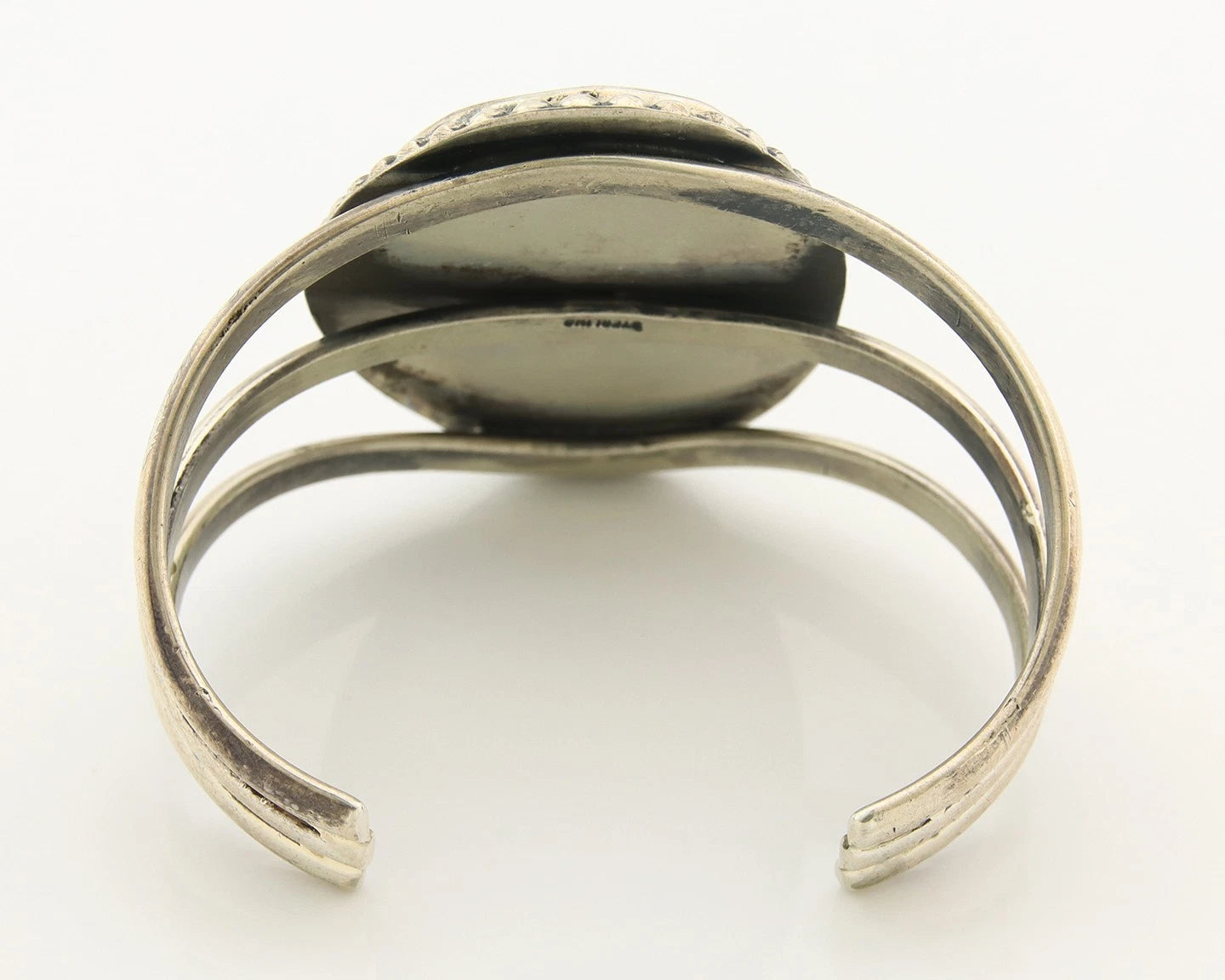Navajo Cuff Bracelet Sterling Silver Turquoise Vintage Handmade
