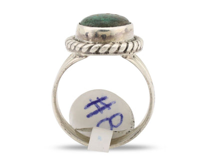 Navajo Ring 925 Silver Arizona Turquoise Native American Artist C.80's
