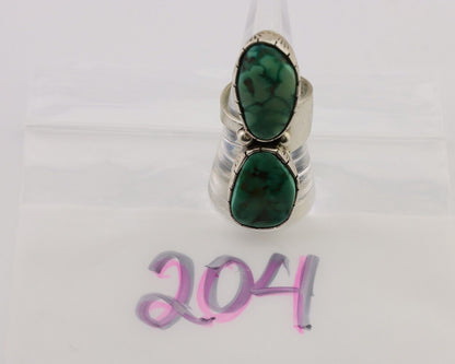 Navajo Handmade Ring 925 Silver Damele Tuquoise Artist Signed M Guerro C.80's