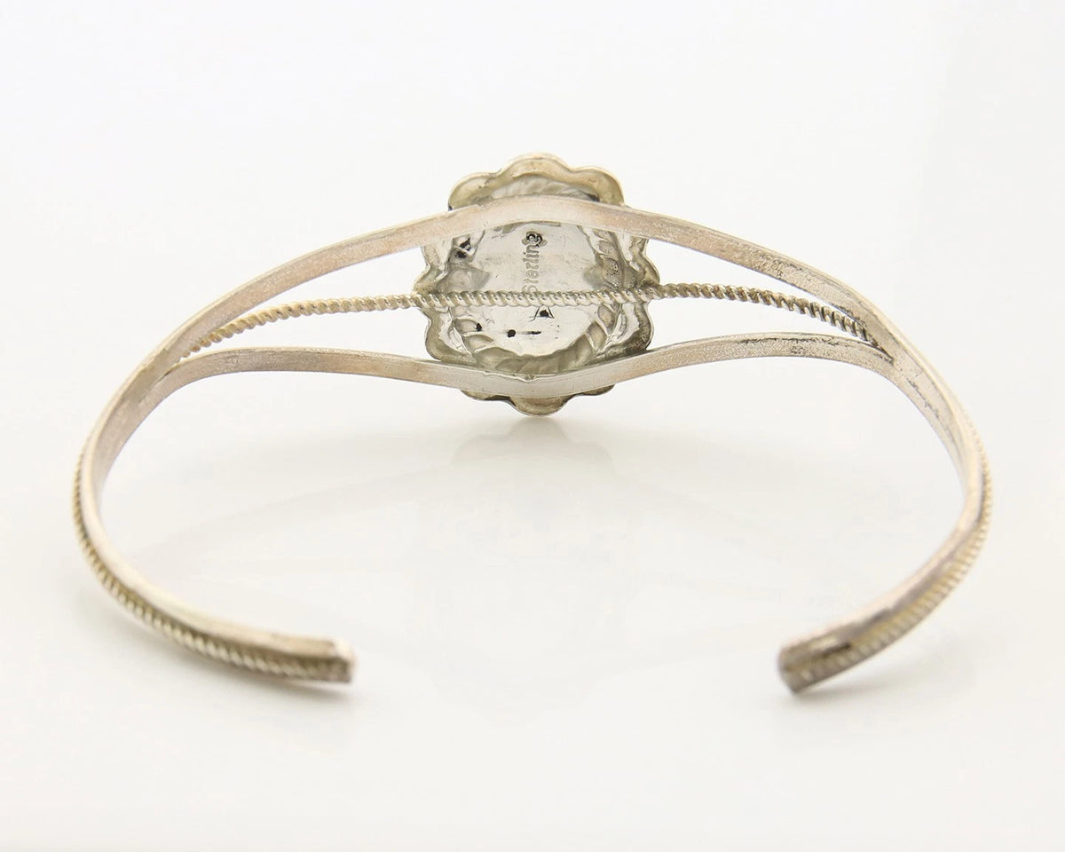 Navajo Cuff Bracelet Sterling Silver Handmade Vintage Gemstone