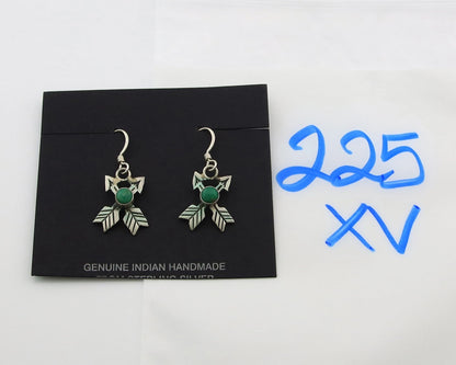 Navajo Arrow Earrings Sterling Silver Turquoise Handmade Vintage Native Artist