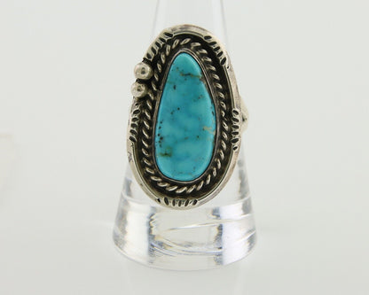 Navajo Handmade Ring 925 Silver Turquoise Native Artist C.80's